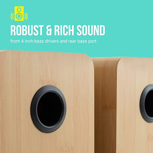 Golden Discs Tech & Turntables JAM Bluetooth Bookshelf Speakers [Tech & Turntables]