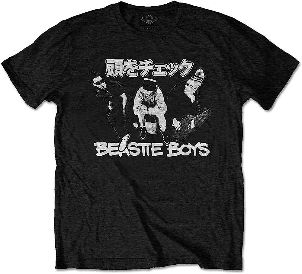 Golden Discs T-Shirts The Beastie Boys: Check Your Head Japanese Logo - Black - Medium [T-Shirts]