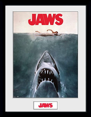 Golden Discs Posters & Merchandise Jaws Key Art Framed Collector Print [Posters & Merchandise]