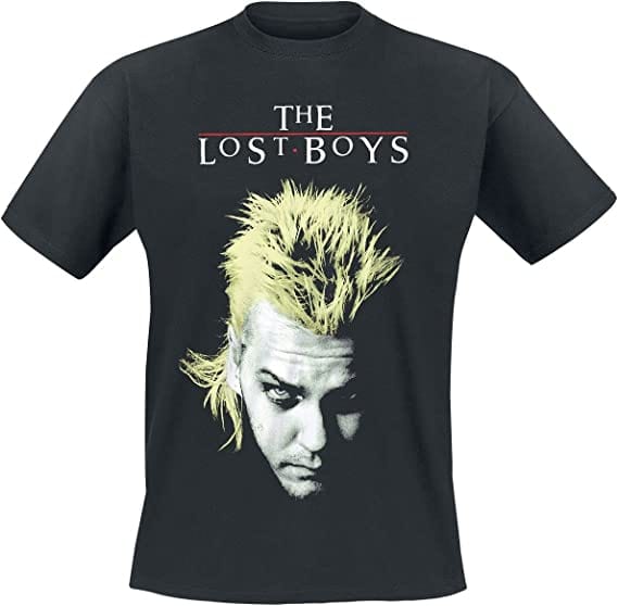 Golden Discs T-Shirts Lost Boys David And Logo - Black - Small [T-Shirts]