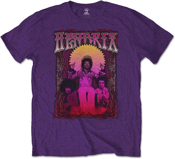 Golden Discs T-Shirts Jimi Hendrix Karl Ferris Wheel - Purple - Small [T-Shirts]