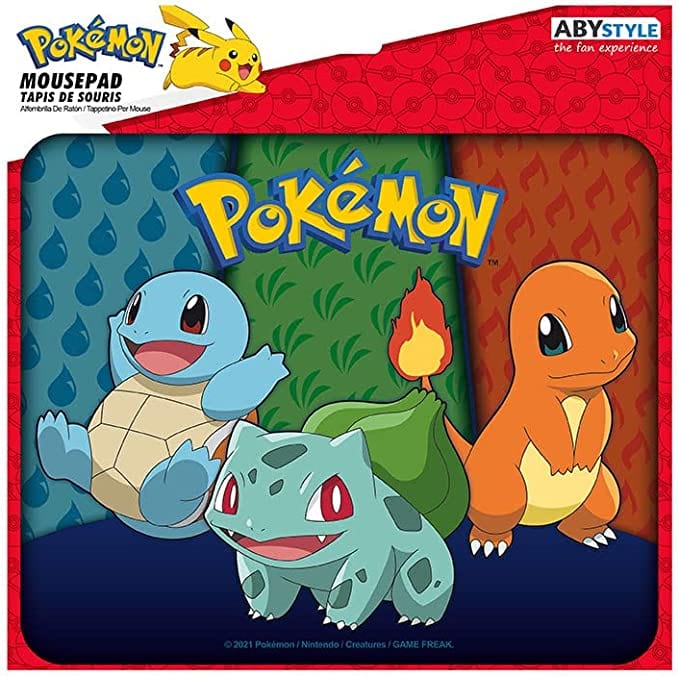 Golden Discs Posters & Merchandise Pokemon Starters Kanto Soft [Mousepad]