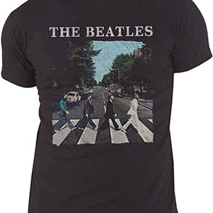 Golden Discs T-Shirts Beatles Abbey Road Logo - Black - Medium [T-Shirts]