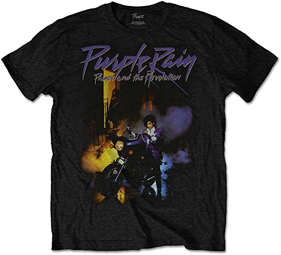 Golden Discs T-Shirts Prince Purple Rain - Black - XL [T-Shirts]