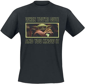 Golden Discs T-Shirts The Mandalorian - Cute And Knows It - Large [T-Shirts]