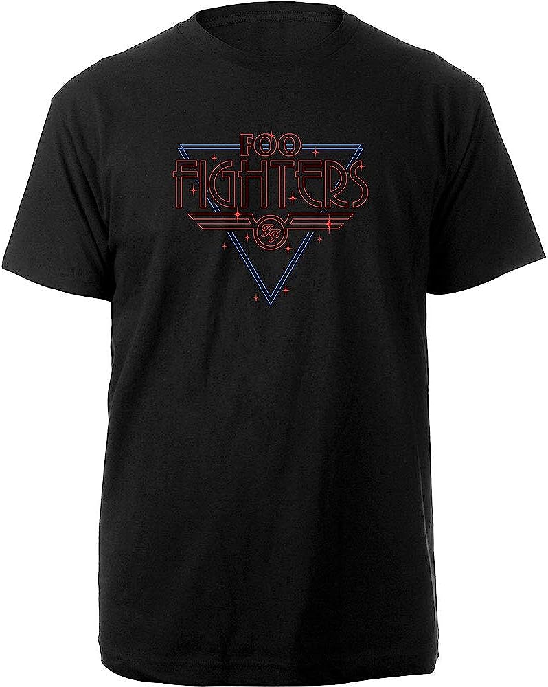 Golden Discs T-Shirts Foo Fighters Disco Outline - Black - Large [T-Shirts]