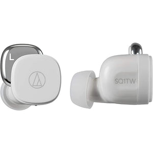 Golden Discs Accessories Audio-Technica ATH-SQ1TW Truly Wireless Earbuds, White [Accessories]