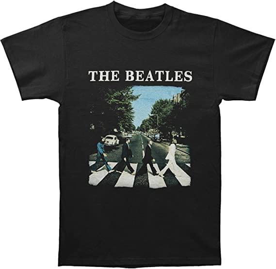 Golden Discs T-Shirts Beatles Abbey Road Logo - Black - 2XL [T-Shirts]