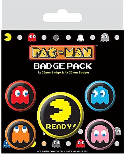 Golden Discs Badges Pac Man Pixel Badge Pack [Badges]