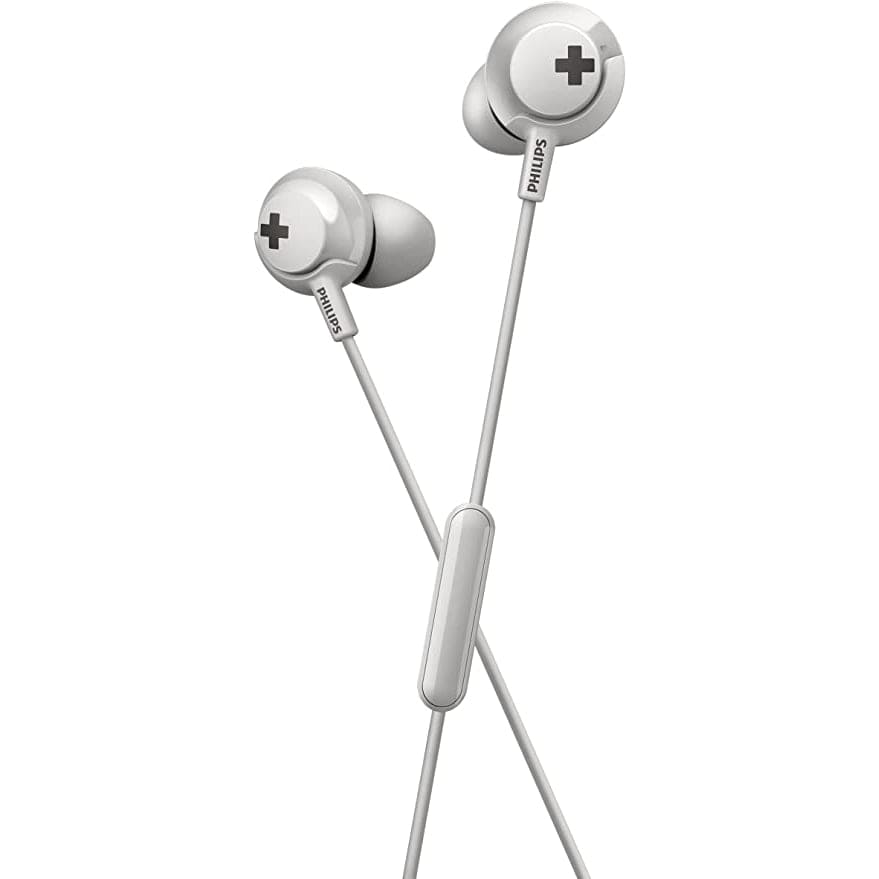 Golden Discs Accessories Philips Audio SHE4305WT/00 Bass+ Wired Earphones with Microphone [Accessories]
