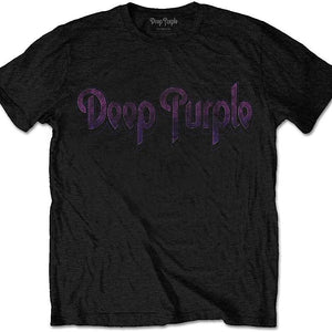 Golden Discs T-Shirts Deep Purple Vintage Logo - Medium [T-Shirts]