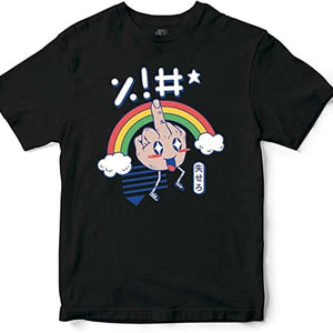 Golden Discs T-Shirts Kawaii As F**K - Black - Small [T-Shirts]