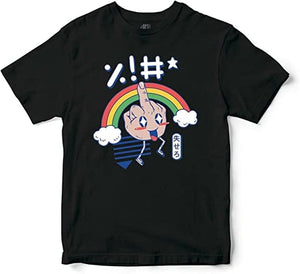 Golden Discs T-Shirts Kawaii As F**K - Black - Small [T-Shirts]