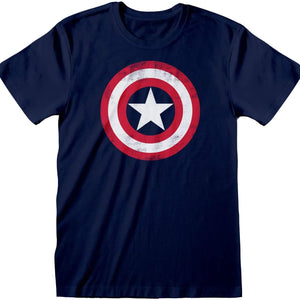 Golden Discs T-Shirts Captain America - Shield Distressed - Medium [T-Shirts]