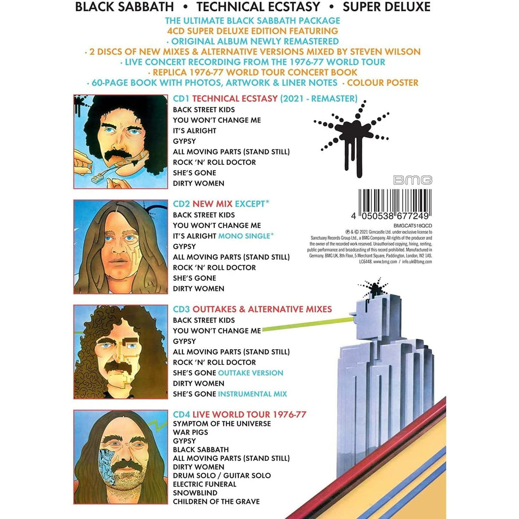 Golden Discs CD Technical Ecstasy - Black Sabbath  (Super Deluxe 4CD Box Set) [CD]