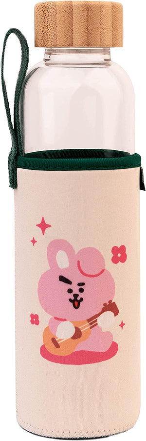 Golden Discs Posters & Merchandise BT21 Official Merchandise Cooky Glass Water Bottle - 500ml / 17oz [Bottle]