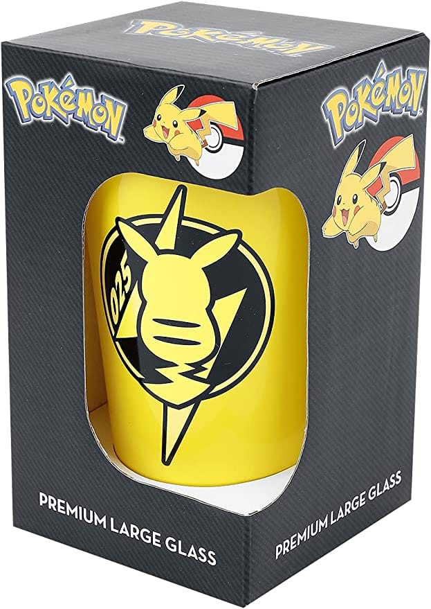 Golden Discs Posters & Merchandise Pokemon Large Pikachu Glass 400ML [Cups]
