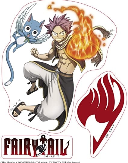 Golden Discs Stickers Fairy Tail - Stickers Natsu Lucy [Stickers]