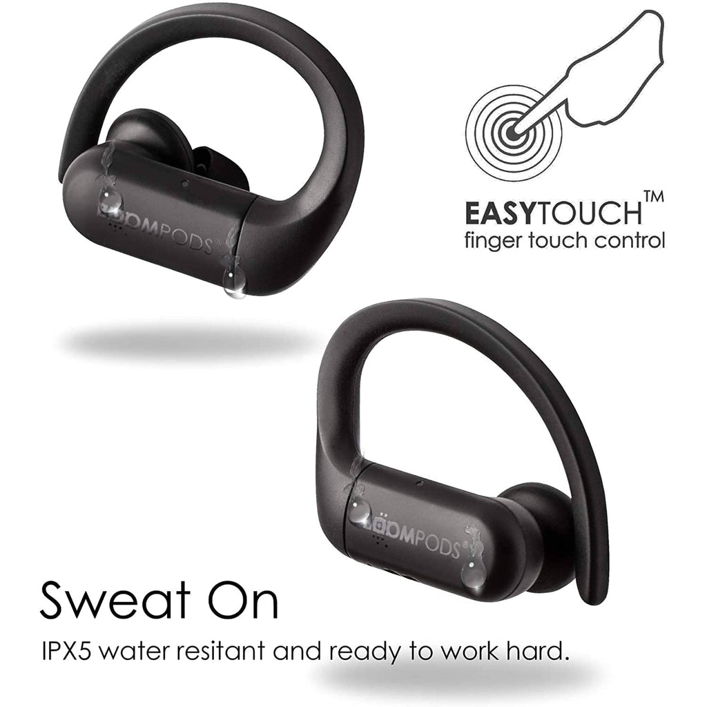 Golden Discs Accessories Boompods Sportpods Black TWS in-Ear Bluetooth Sport Earphones [Accessories]