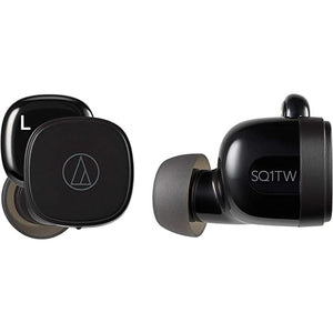 Golden Discs Accessories Audio-Technica ATH-SQ1TW Truly Wireless Earbuds, Black [Accessories]