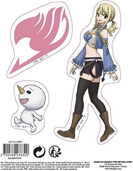 Golden Discs Stickers Fairy Tail - Stickers Natsu Lucy [Stickers]