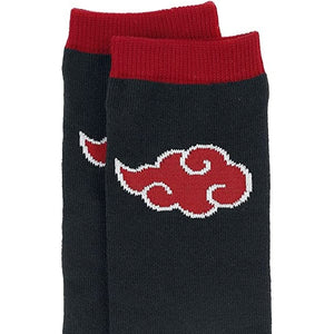 Golden Discs Socks NARUTO SHIPPUDEN SOCKS BLACK RED [Socks]