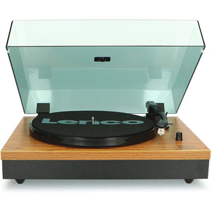 Golden Discs Tech & Turntables Lenco LS-300 – Bluetooth Turntable With Speakers (Wood) [Tech & Turntables]