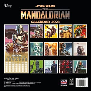 Golden Discs Posters & Merchandise Disney Star Wars The Mandalorian Calendar 2023 [Calendar]
