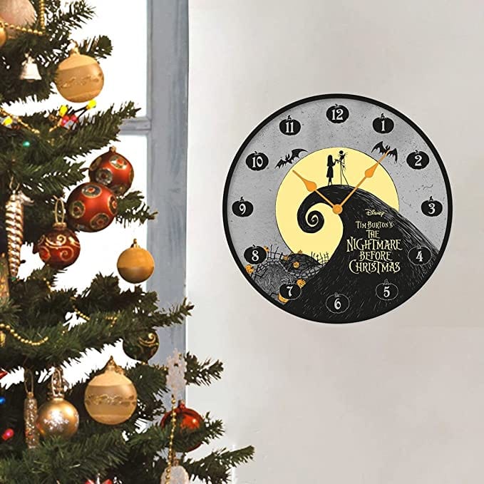Golden Discs Posters & Merchandise The Nightmare Before Christmas Wall Clock (Jack Skellington and Sally Design) [Clock]