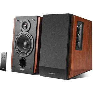 Golden Discs Tech & Turntables Edifier R1700BT Bluetooth Bookshelf Speakers - Active Near-field Studio Monitors - Powered Speakers 2.0 Setup Wooden Enclosure - 66w RMS [Tech & Turntables]