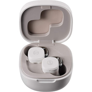 Golden Discs Accessories Audio-Technica ATH-SQ1TW Truly Wireless Earbuds, White [Accessories]