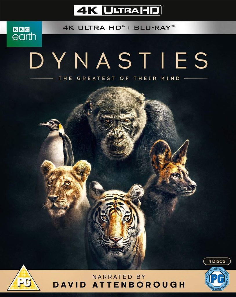 Golden Discs 4K Blu-Ray Dynasties - David Attenborough [4K UHD]