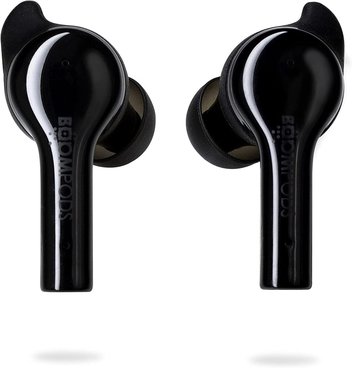 BOOMPODS Bassline GO ENC True Wireless Electronic Noise Cancelation Mic with Bluetooth Earphones Water Sweat Resistant Compact with Travel