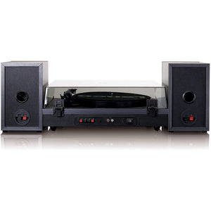 Golden Discs Tech & Turntables Lenco LS-300 – Bluetooth Turntable With Speakers (Black) [Tech & Turntables]