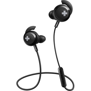 Golden Discs Accessories Philips SHB4305BK Bass+ Bluetooth Earphones with Mic - Black [Accessories]