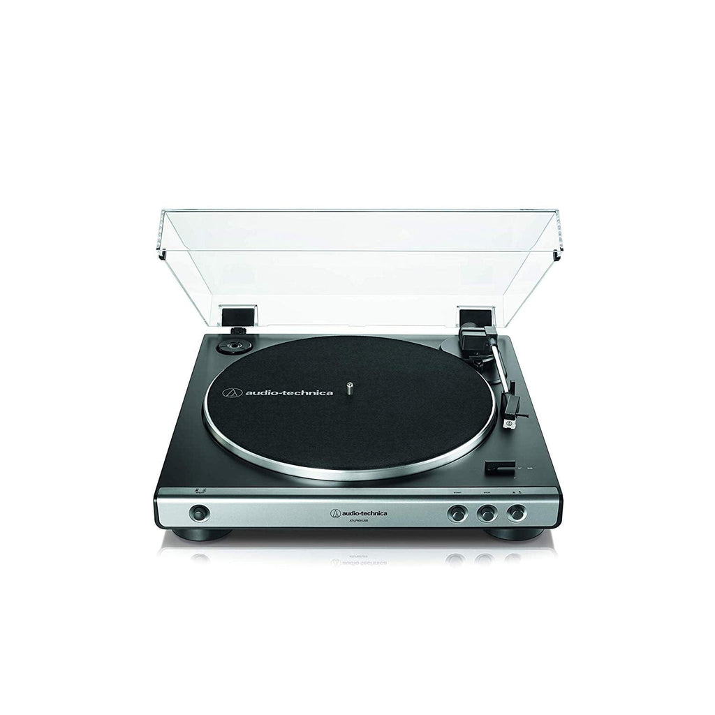 Golden Discs Tech & Turntables Audio-Technica AT-LP60XUSB Automatic Belt Drive Turntable (Grey) [Tech & Turntables]