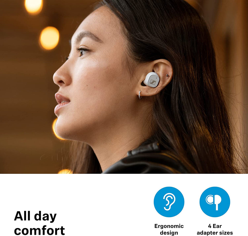 Golden Discs Accessories Sennheiser CX Plus True Wireless Earbuds - Bluetooth In-Ear Earphones (Black) [Accessories]