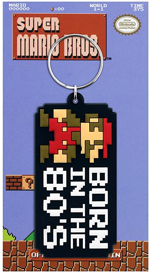 Golden Discs Posters & Merchandise Super Mario - Born In The 80S Key [Keychain]