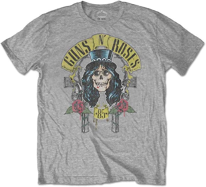 Golden Discs T-Shirts Guns N' Roses: Slash '85 Grey - Small [T-Shirts]