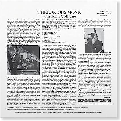 Golden Discs VINYL Thelonious Monk With John Coltrane:   - Thelonious Monk with John Coltrane [VINYL]