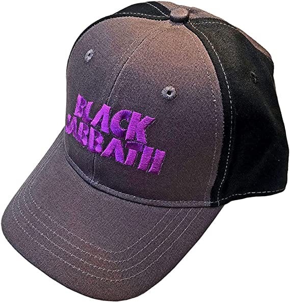 Golden Discs Posters & Merchandise Black Sabbath Wavy Logo Baseball Cap Charcoal/Black [Hat]