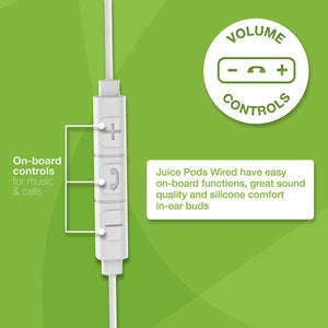 Golden Discs Accessories Juice®Pods Wired Earphones - White [Accessories]