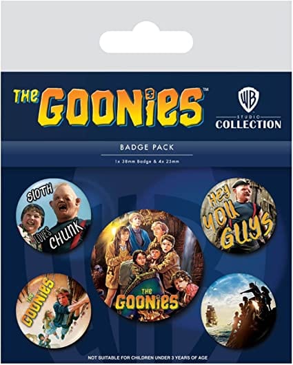 Golden Discs Posters & Merchandise The Goonies Treasure 5 Piece Button Badge Set [Badge]