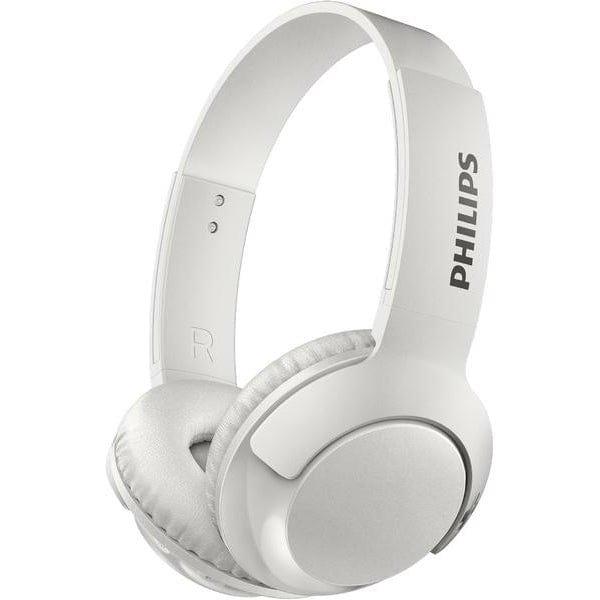 Golden Discs Accessories Philips Bass + Folding Headphones Bluetooth with Microphone - White [Accessories]