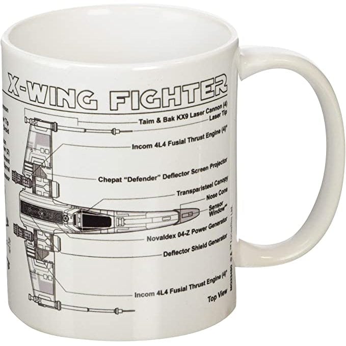 Golden Discs Posters & Merchandise Star Wars - X Wing Fighter Sketch [Mug]