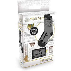 Golden Discs Socks HARRY POTTER SOCKS BK/GY DOBBY [Socks]