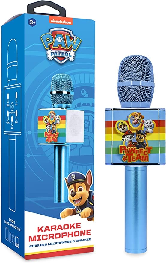 Golden Discs Accessories Wireless Karaoke Microphone - Paw Patrol, Blue [Accessories]
