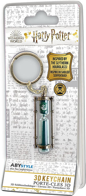 Golden Discs Keychain Harry Potter - 3D Slytherin Hour Glass [Keychain]