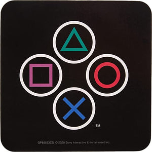 Golden Discs Mugs Playstation Mug, Coaster and Keyring Set in Presentation Gift Box (Shapes Design) [Mug]