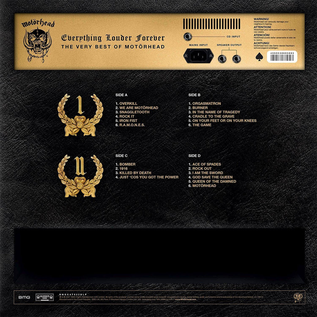 Golden Discs VINYL Everything Louder Forever - The Very Best Of: - Motorhead [VINYL]